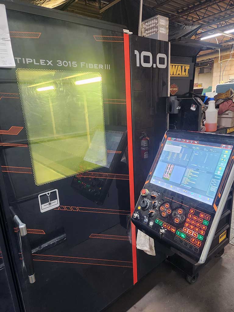Laser cutting at Benson Machine Works
